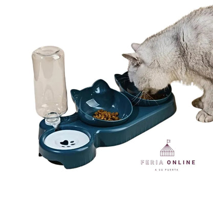 COMEDOR DISPENSADOR DE AGUA DOBLE