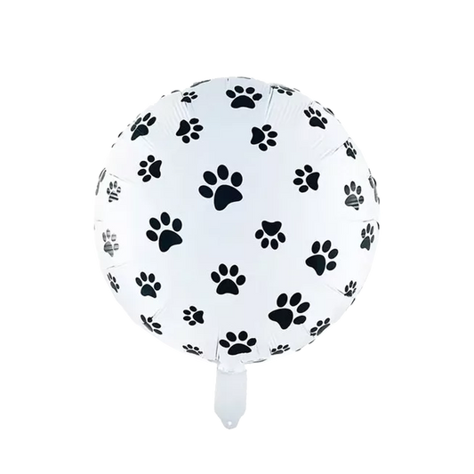 Globo Metalizado Huellas 18''