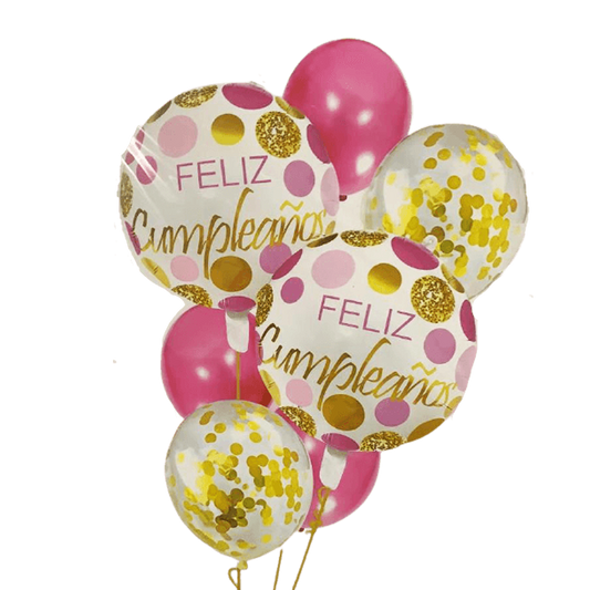 Kit Feliz Cumpleaños Pinky Gold