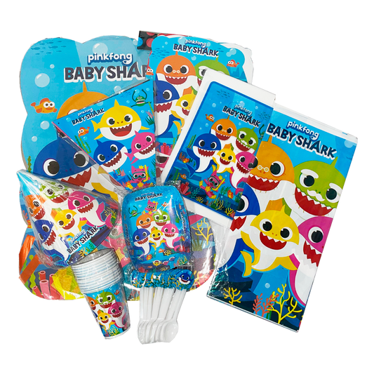 Kit Temática Feliz Cumpleaños Baby Shark