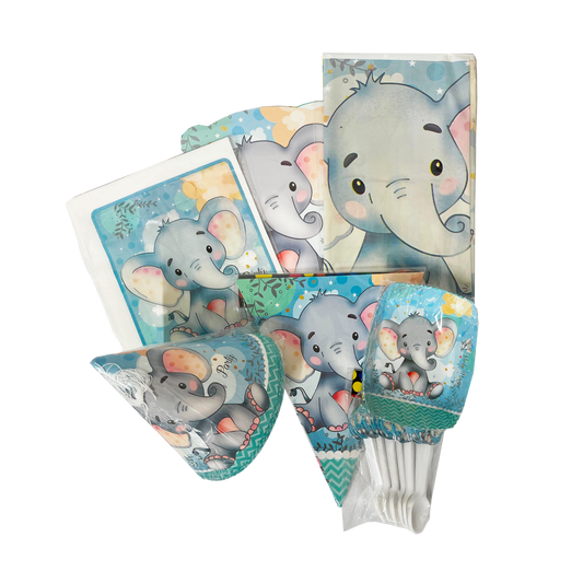 Kit Temática Elefante Azul