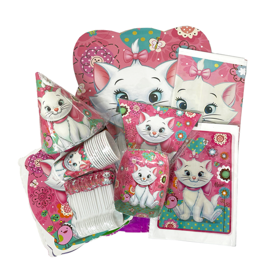 Kit Temática Feliz Cumpleaños Gata Marie