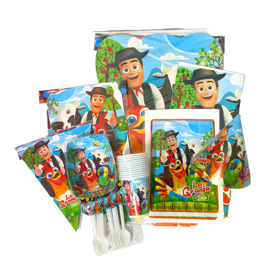 Kit Temática Feliz Cumpleaños La Granja de Zenón