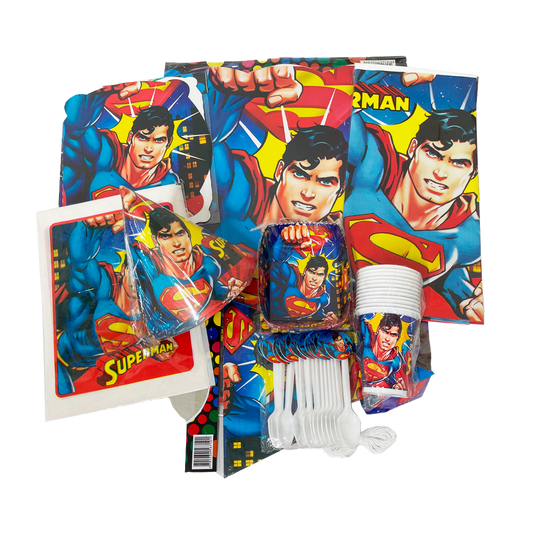 Kit Temática Feliz Cumpleaños Superman