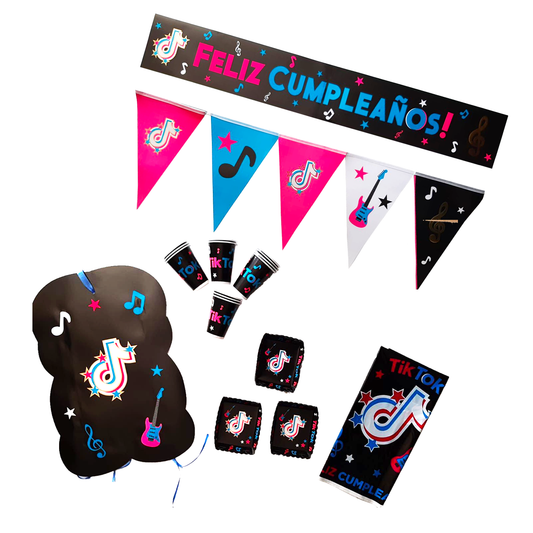 Kit Temática Feliz Cumpleaños TikTok