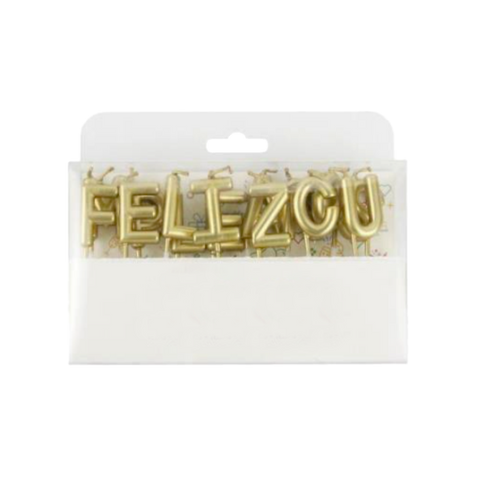 Velas Letras Feliz Cumpleaños