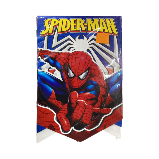 Letrero Feliz Cumpleaños Puntas Spiderman