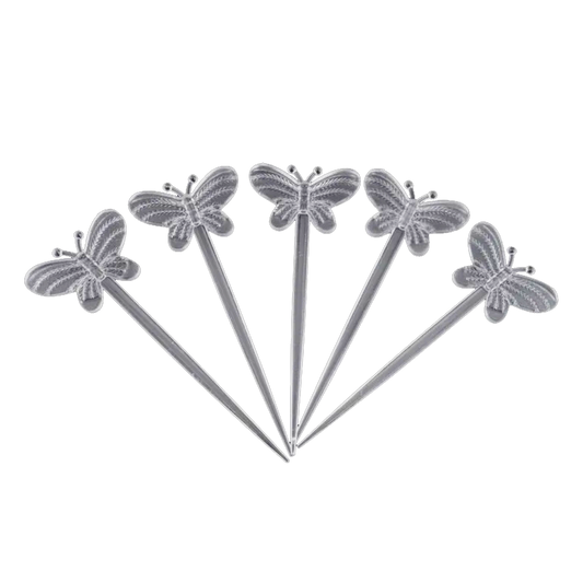 Palillo Picadiente Mariposa Transparente x24