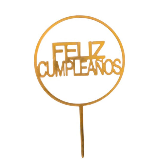 TOPPER FELIZ CUMPLEAÑOS