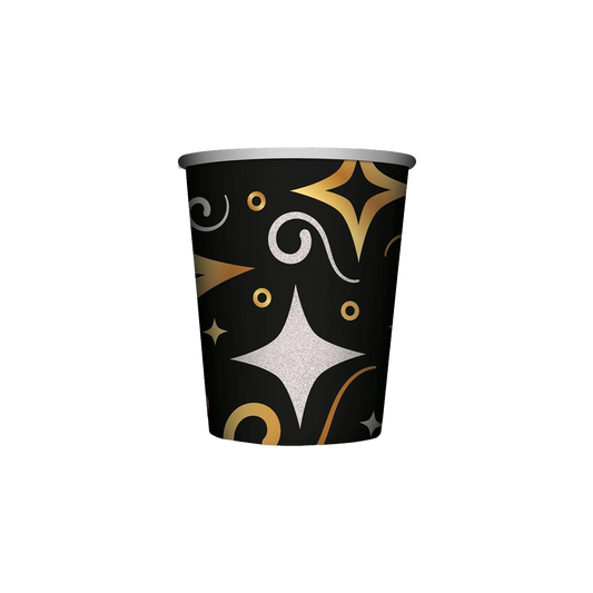 Vaso Deluxe 9oz. Dorado | Plata | Negro
