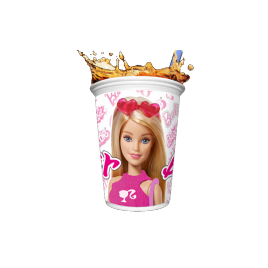 Vasos x12 Barbie