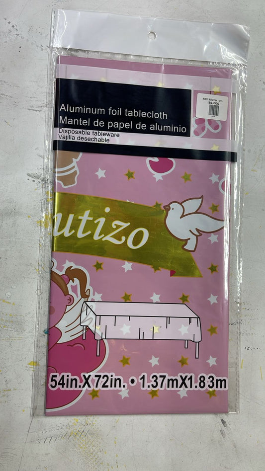 MANTEL CON TEMATICA DE BAUTIZO NIÑA