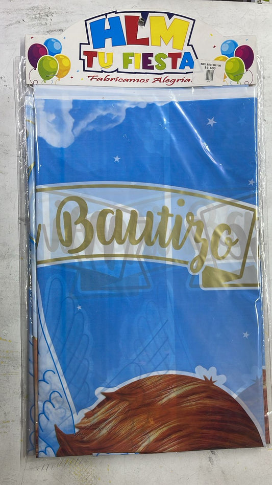 MANTEL CON TEMATICA DE BAUTIZO NIÑO