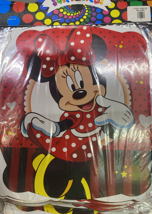 LETRERO F.C MINNIE ROJA