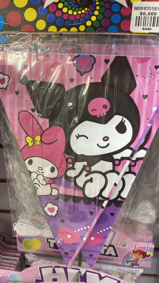 BANDERIN MOTIVO PLENO KUROMI
