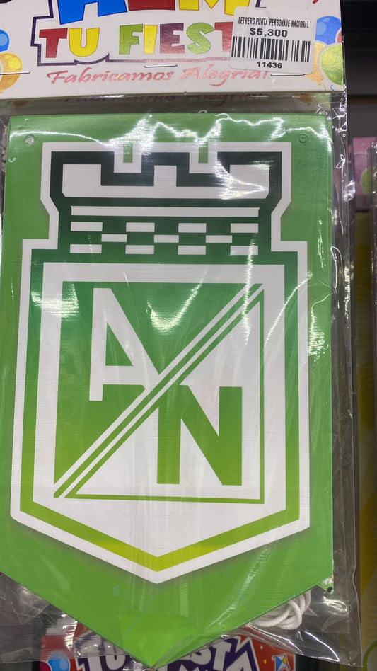 LETRERO PUNTA PERSONAJE NACIONAL