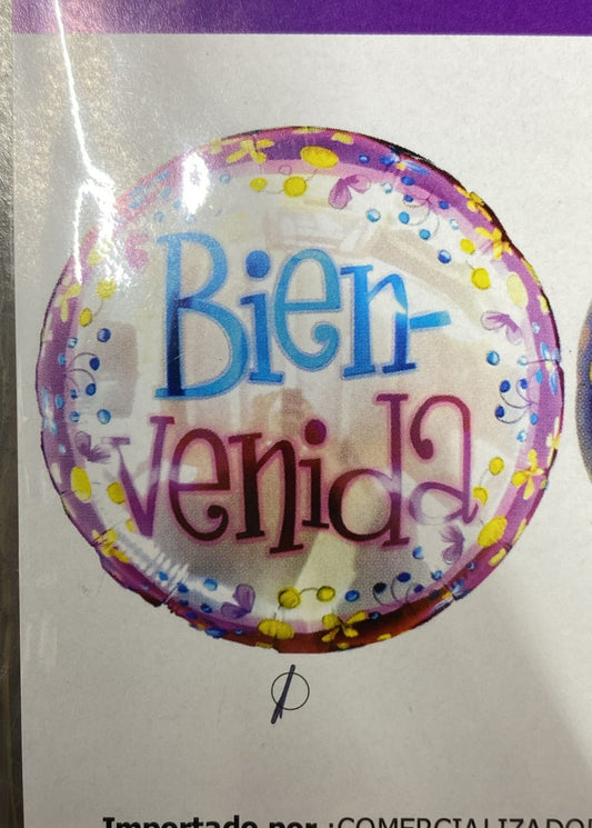 GLOBO BIENVENIDA 18"