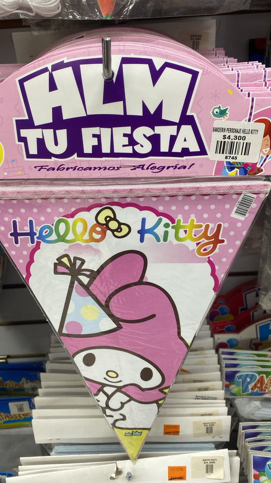 BANDERIN PERSONAJE HELLO KITTY