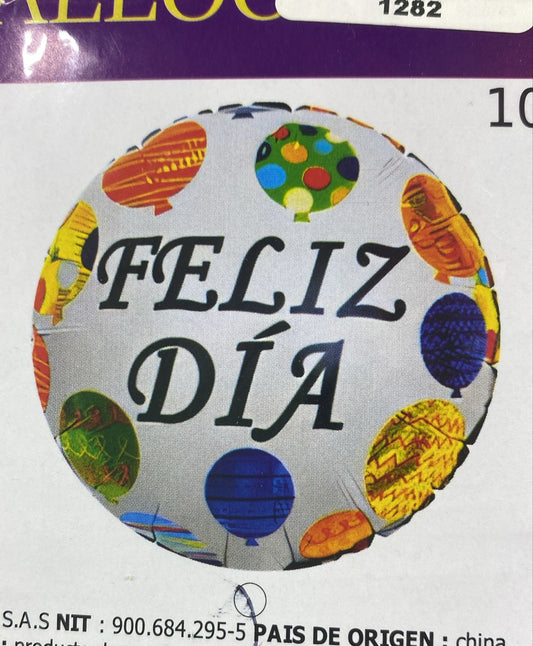GLOBO FELIZ DIA 10" GLOBOS