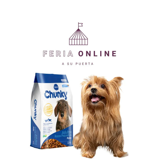 Chunky Perros Adultos de Razas Pequeñas Pollo y Arroz