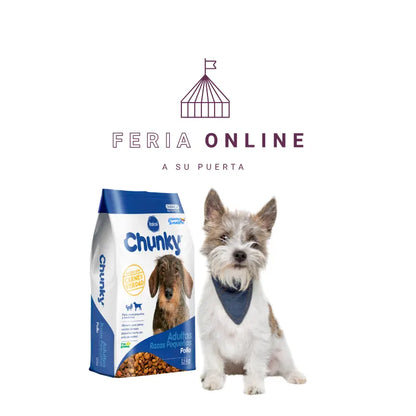 Chunky Perros Adultos de Razas Pequeñas Pollo y Arroz