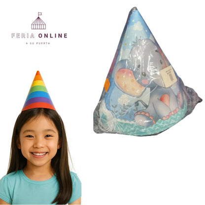 gorros cumpleaños x12