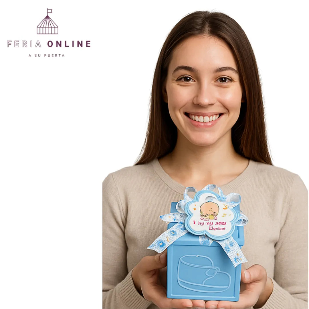 RECORDATORIO BABY SHOWER X12 CUBO