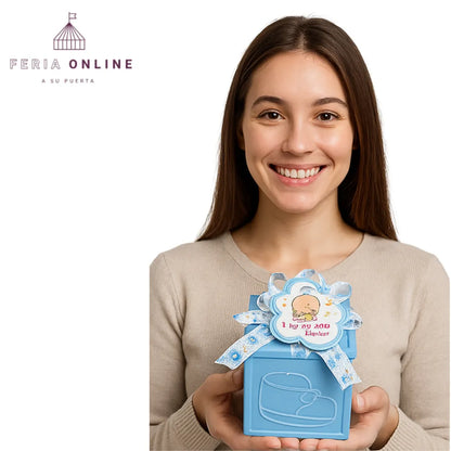 RECORDATORIO BABY SHOWER X12 CUBO