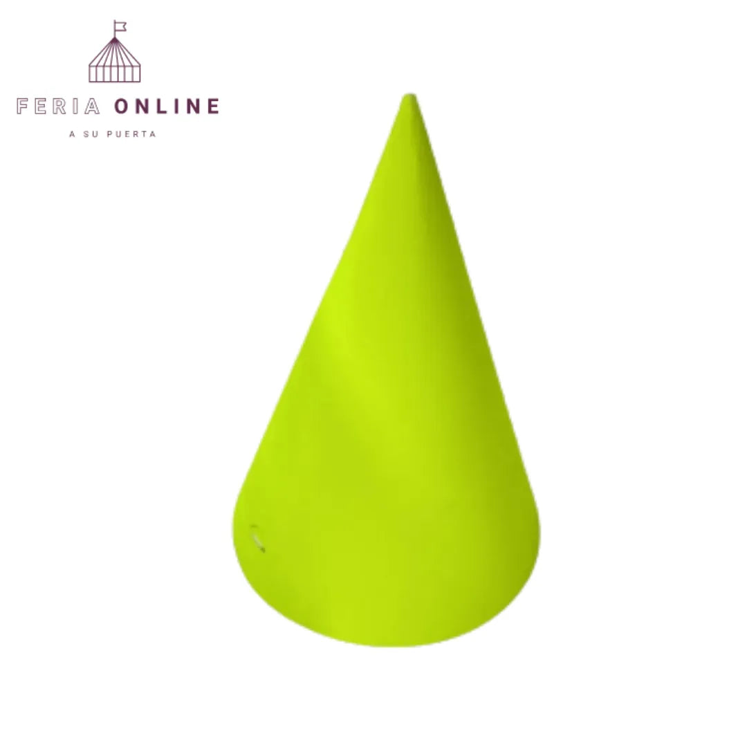gorro cono neon