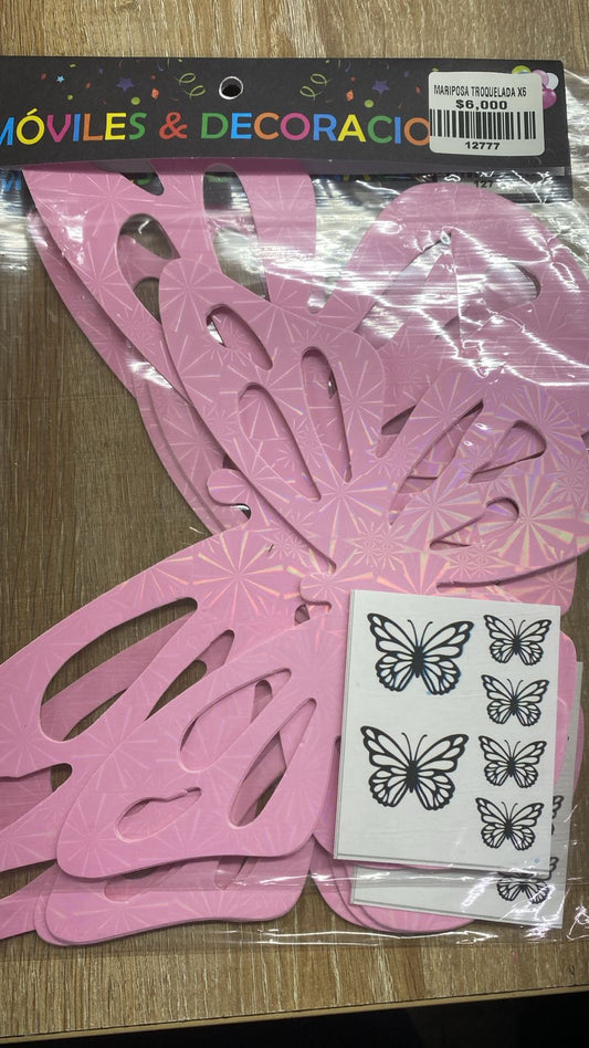 mariposa troquelada