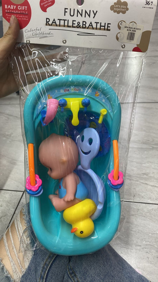 BAÑERA INFANTIL CON JUGUETES