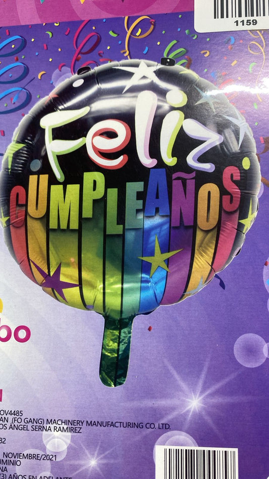 globo feliz cumpleaños 18 inch