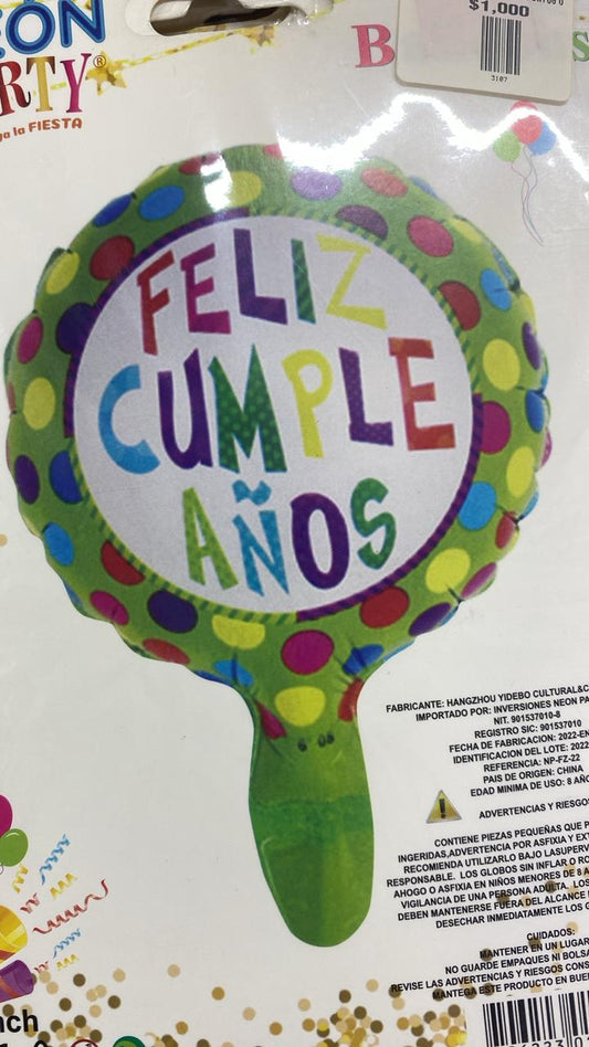 globo metalizado fc bolas 6