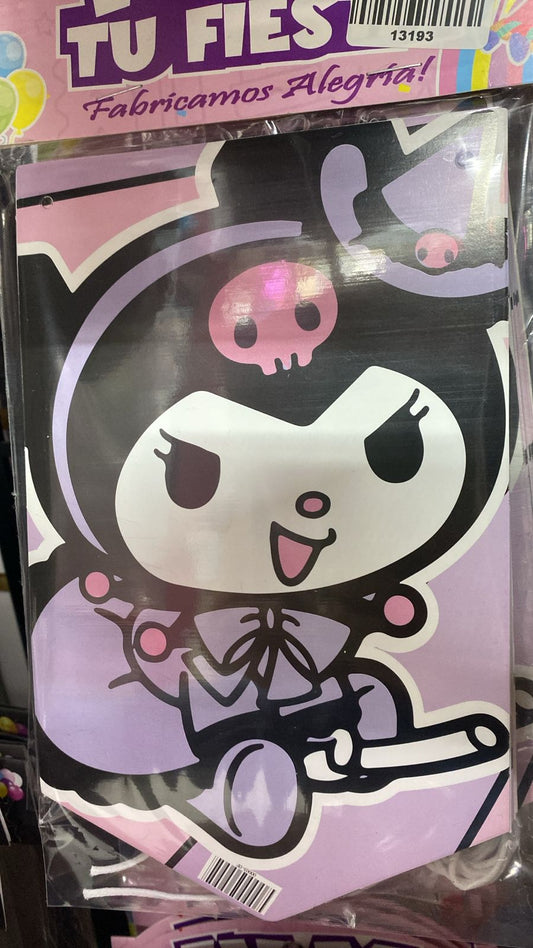 LETRERO PUNTA PERSONAJE KUROMI