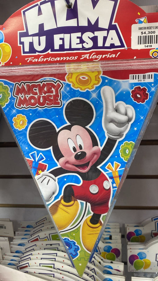 BANDERIN MICKEY X UNID.