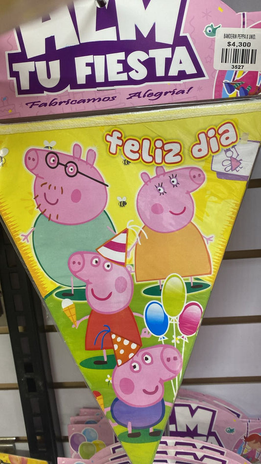 BANDERIN PEPPA X UNID.