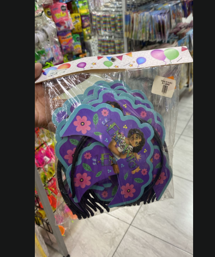 diadema personajes x12