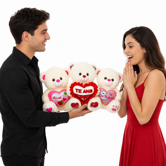 Peluche Oso con Corazon 30cm