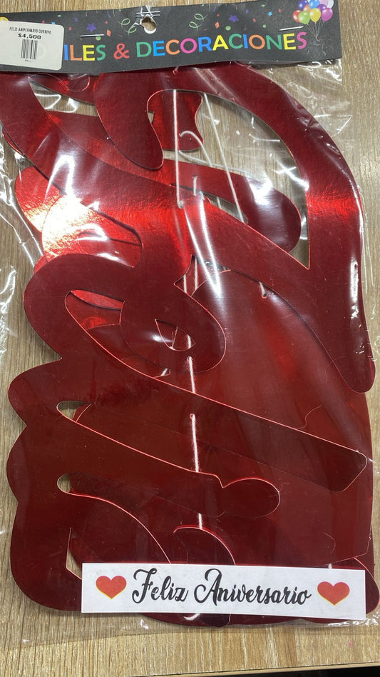 FELIZ ANIVERSARIO CURSIVO