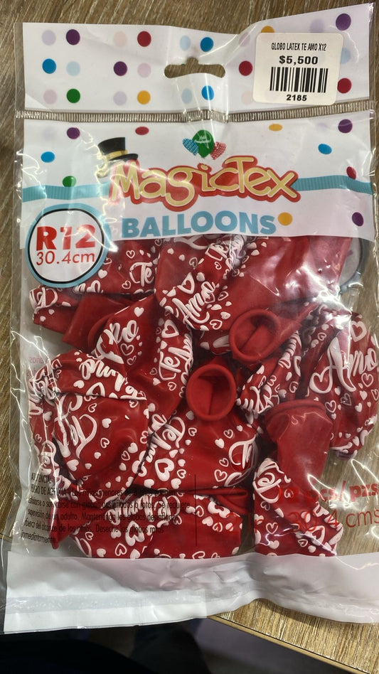 globo latex te amox12